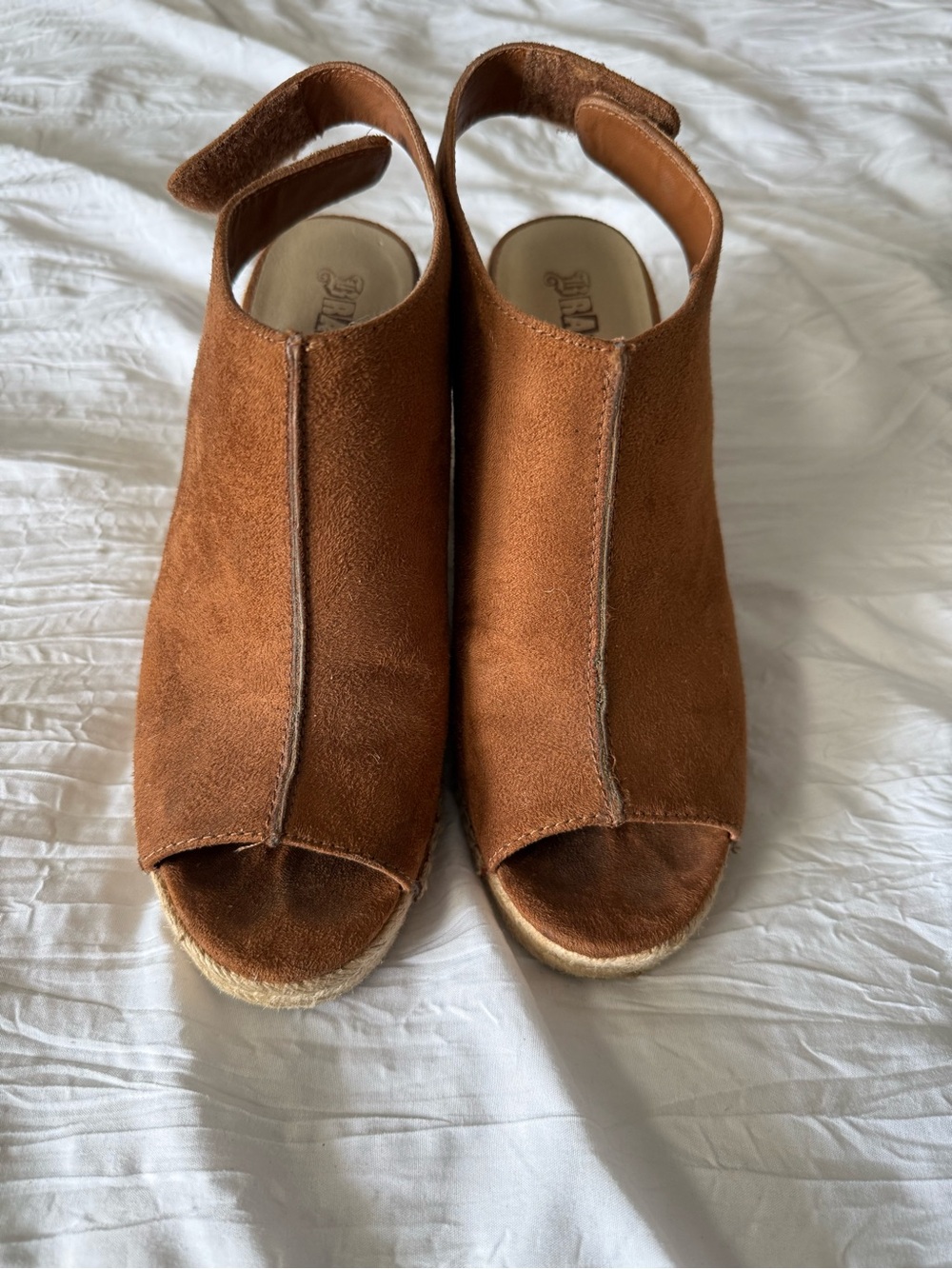 Brown wedge heel
